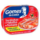 Sardinha C/ Molho De Tomate Líquido 250g - 48 Unidades - Gomes Da Costa