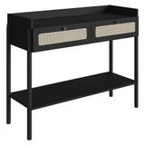 Aparador Para Sala 2 Gavetas Pés Madeira Arlo A10 Nero/preto - Mpozenato