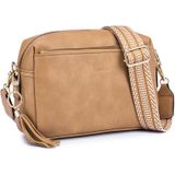 Bolsa Tiracolo Roulens Com Zíper Triplo Pequena Para Mulheres