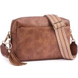 Bolsa Tiracolo Roulens Com Zíper Triplo Pequena Para Mulheres