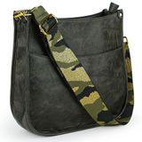 Bolsa Tiracolo Viva Terry Vegan Leather Fashion Army Green