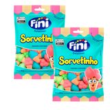 Kit 2 Bala De Gelatina Fini Sorvetinho Sabores Sortidos 90g