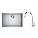 Kit Cuba Pia Cozinha 60x40cm Linea E Torneira Misturador Monocomando Em J Franke Inox