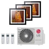 Ar-condicionado Multi Split Inverter Lg 21.000 (2x Evaporadora Artcool Gallery 9.000 + 1x Evap Artcool Gallery 12.000) Quente/frio 220v