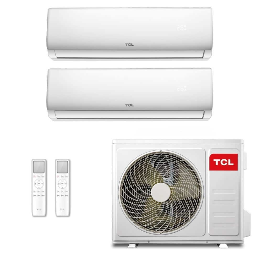 Ar-condicionado Multi Split Inverter Tcl 18.000 (2x Evap Hw 12.000) Quente/frio 220v