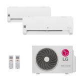 Ar-condicionado Bi-split Hw Lg Dual Inverter Voice 16.000 Btus (1x Evap Hw 9.000 + 1x Evap Hw 12.000) R-32 Só Frio 220v