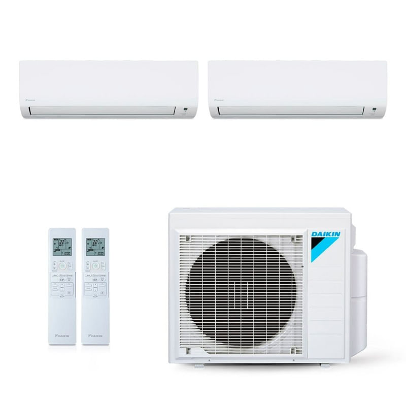 Ar Condicionado Multi Split Inverter Daikin 18 000 Btus 2x Evap Hw 9 000 Quente Frio 220v