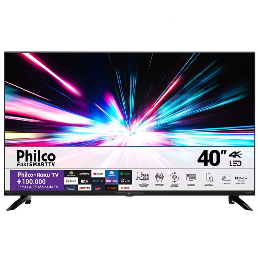 Smart Tv Led 40 Polegadas Fhd Ptv58g70r2csgbl Philco