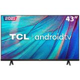 Smart Tv Led 43 Polegadas Full Hd Tcl 43s615 Design Sem Bordas Bluetooth Google Assistant E Android Tv