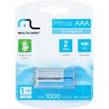Pilha Recarregavel Aaa 1000mah Cb051 - Blister Com 2