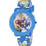 Relógio Azul de Quartzo Sonic the Hedgehog Kids