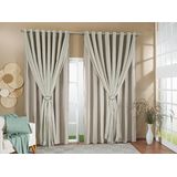 Cortina Gaze Linho Forro Blackout 4,00x2,70 Sala E Quarto
