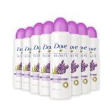 Kit 8 Desodorante Dove Aerosol Feminino Nutri Secrets Lavanda E Flores 89g Cada