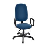 Cadeira Presidente Para Escritório Com Braços Linha Uno Azul