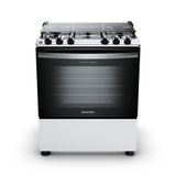 Fogão Brastemp 5 Bocas Com Botões Removíveis E Exclusivo Aro Protetor Branco Bfs5ndb - Bivolt