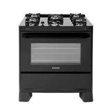 Fogão De Piso Fgvng510pt Neo Glass 5 Bocas Suggar Preto Bivolt