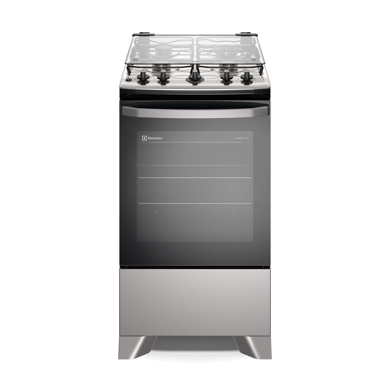 Fogão 4 Bocas Electrolux Prata Efficient Com Mesa Inox, Perfectcook E Vaporbake (fe4is) Bivolt