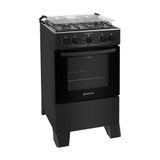 Fogão de Piso Atlas 4 Bocas Monaco Plus Preto Bivolt