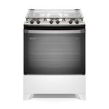 Fogão 5 Bocas Electrolux Branco Efficient com Mesa Inox, PerfectCook e VaporBake (FE5IB) Bivolt