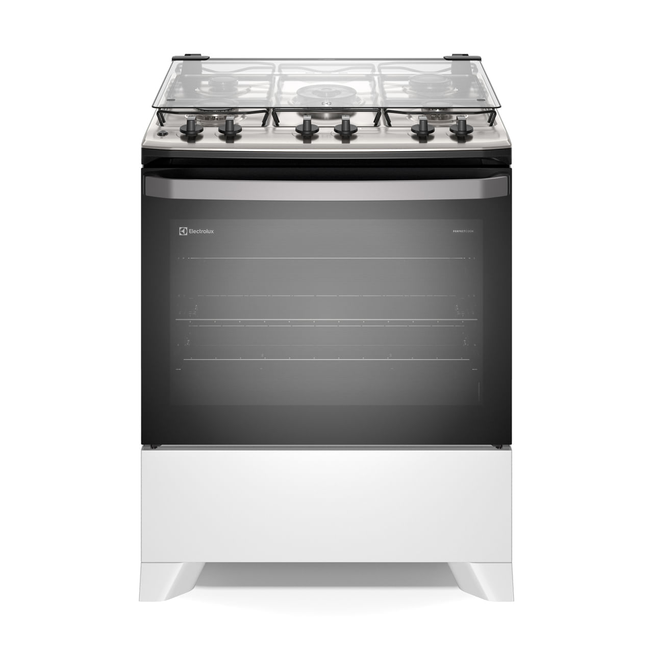 Fogão 5 Bocas Electrolux Branco Efficient Com Mesa Inox, Perfectcook E Vaporbake (fe5ib) Bivolt