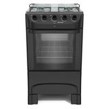 Fogão Mueller 4 Bocas Preto Fosco Mfi4bb - Bivolt