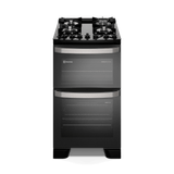 Fogão 4 Bocas Electrolux Preto Experience Mesa Vidro, 2 Fornos e Tripla Chama (FE4DP) 127V