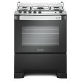 Fogão Mueller 5 Bocas Decorato Com Tripla Chama Preto Fosco - Bivolt