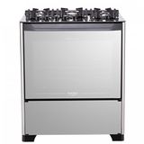 Fogão 5 Bocas com Mesa de Vidro Dako Preto Bivolt