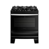 Fogão 5 Bocas Agile Up Com Mesa De Vidro Atlas Preto Bivolt