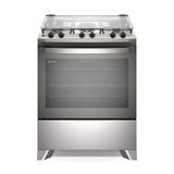 Fogão 5 Bocas Electrolux Cinza Efficient Com Mesa Inox, Perfectcook E Vaporbake (fe5ic) Bivolt