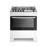 Fogão 5 Bocas Monaco Top com Mesa de Inox Atlas Branco Bivolt
