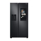 Geladeira Side by Side Family Samsung de 2 Portas Frost Free, 585 Litros, Painel Eletrônico, Inox e Preto - RS58T5