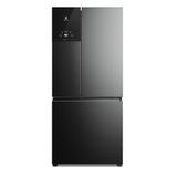 Geladeira Electrolux Frost Free Inverter 590L Autosense 3 Portas Cor Black Inox Look (IM8B) 127V