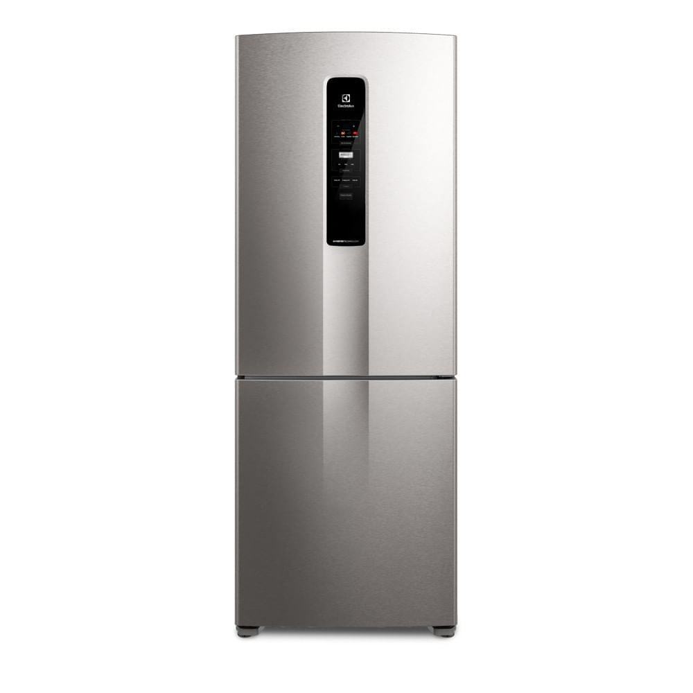 Geladeira Electrolux Frost Free Inverter 490l Efficient Com Autosense Inverse Inox Look (ib7s) 220v