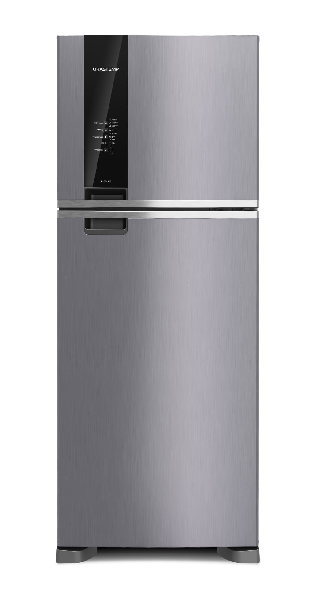 Geladeira Brastemp Frost Free Duplex 462 Litros Cor Inox* Com Painel Eletrônico E Turbo Control - Brm55bk 220v