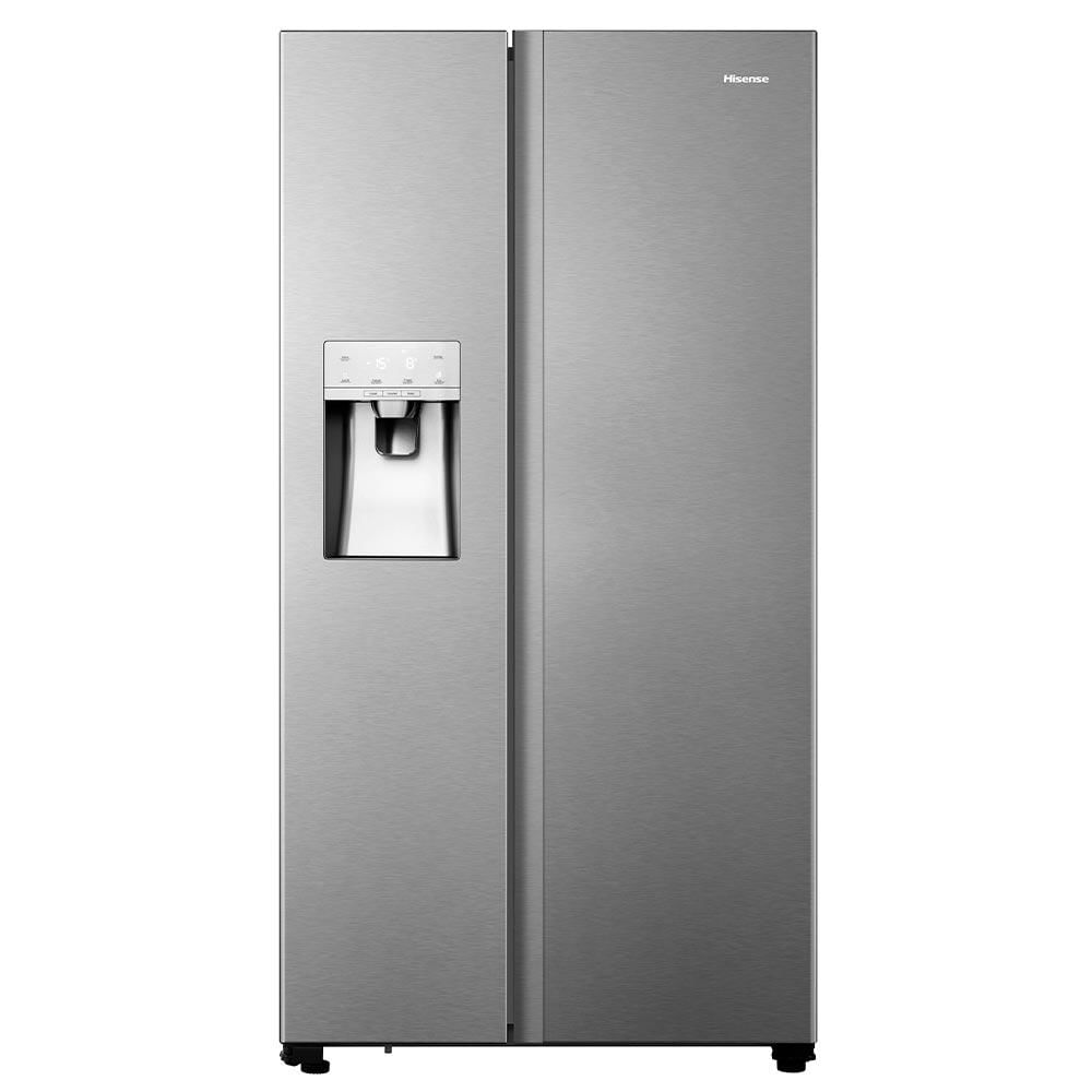 Refrigerador Side By Side Hisense De 02 Portas Frost Free Com 535 Litros Inox Look - Rs-69w1aiqi