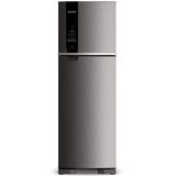 Geladeira Brastemp Frost Free Duplex 400 Litros Cor Inox Com Freeze Control - Brm54jk 110v