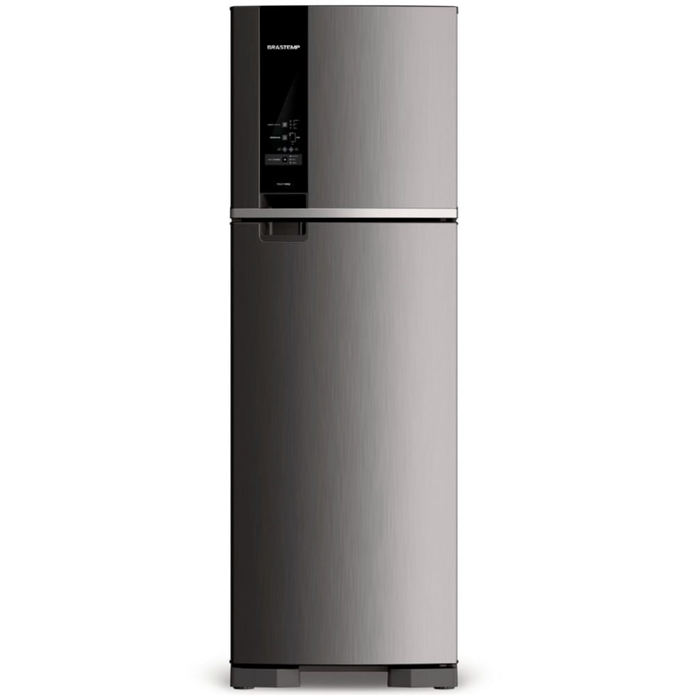 Geladeira Brastemp Frost Free Duplex 400 Litros Cor Inox Com Freeze Control - Brm54jk 220v