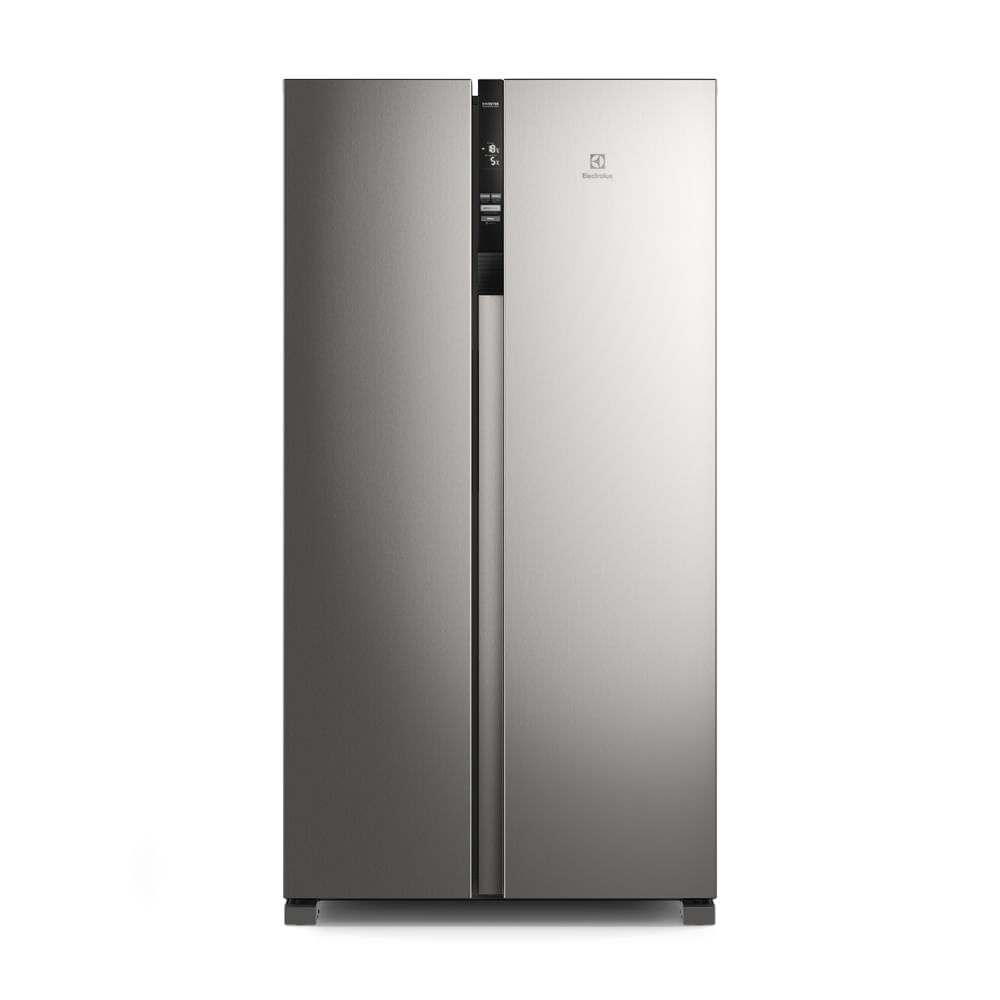 Geladeira Electrolux Frost Free Inverter 435l Efficient Com Autosense Side By Side Cor Inox Look (is4s) 127v