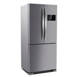 Geladeira Brastemp 554 Litros Frost Free Side Inverse 3 Portas Inox Bro85ak 127v