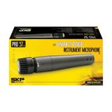 Microfone com fio profissional, acompanha cabo 5 metros pro-