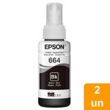 Kit Refil De Tinta Epson T664 2x1, Preto