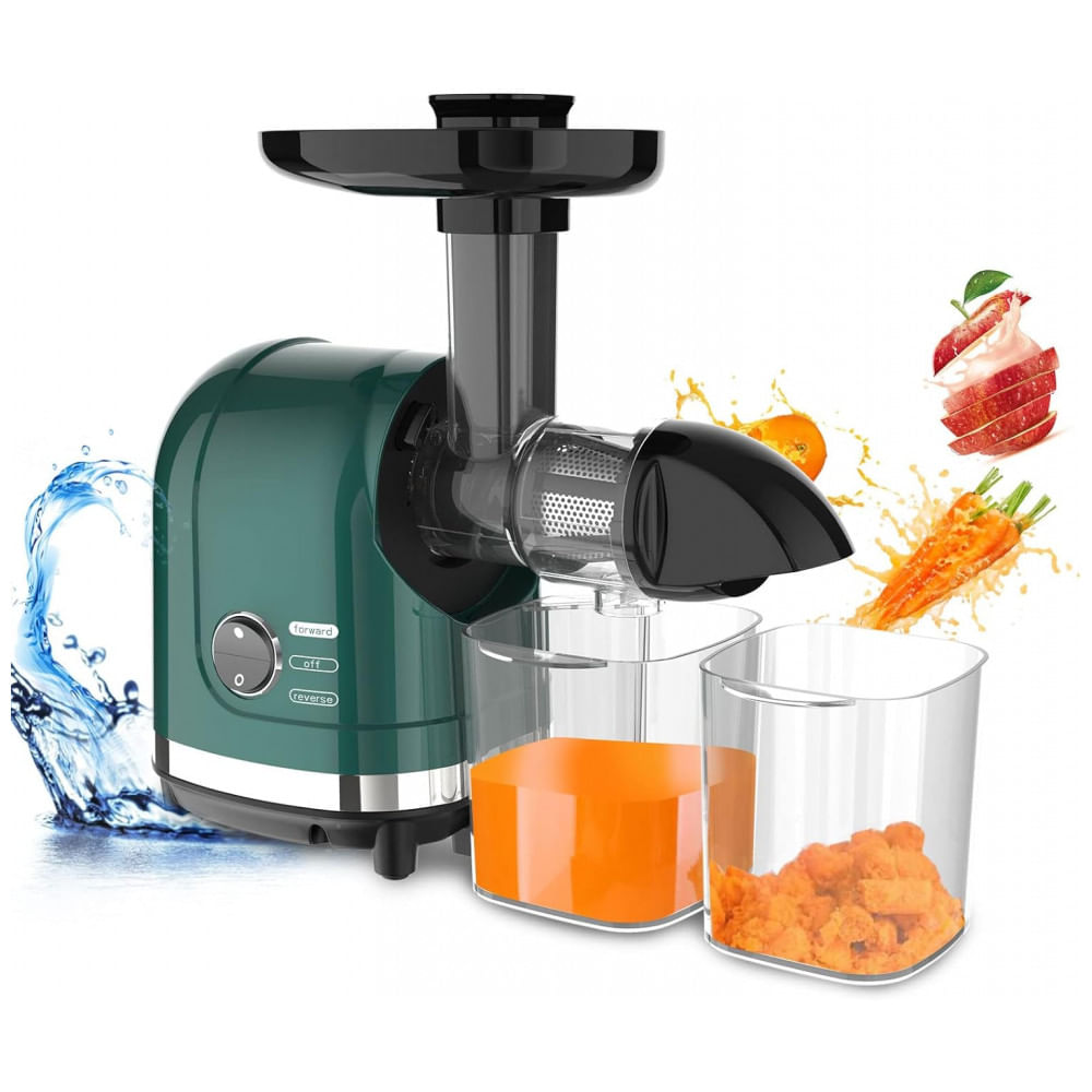 Centrifuga De Frutas E Legumes Com Motor Silencioso, 110v, Lufvebut, Verde