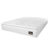 Colchão Casal Espuma D45 Lazio Pillow Top 138x188x24cm Branco Hellen - Suporta Até 150 Kg Por Pessoa Branco