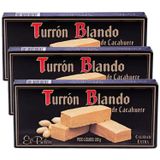 Kit Com 3und Torrone Espanhol Macio De Amendoim La Fama 200g