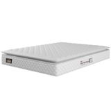 Colchão Casal Espuma D33 Pillow Top New Millenium 138x188x19cm Branco Hellen - Suporta Até 120 Kg Por Pessoa Branco