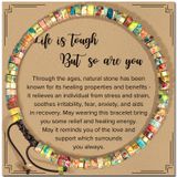 Pulseiras Zokcc Cheer Up Gifts Healing Natural Stone Women