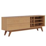 Rack Para Sala Bancada De Tv 70 Pol 180cm Noruega C05 Freijó - Mpozenato