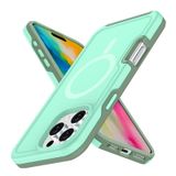 Capa De Telefone Magnética Anti-queda Verde Menta Para Iphone 16 Pro