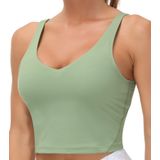 Sutiã Esportivo The Gym People Longline Acolchoado Para Ioga E Academia Verde Claro